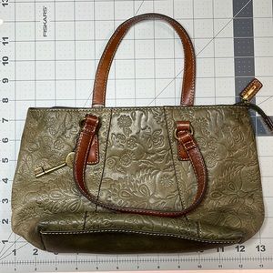 Vintage fossil leather satchel